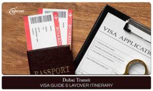 Dubai transit visa guide | Dubai transit visa and layover itinerary Blog Banner by The Dubai Visit Visa