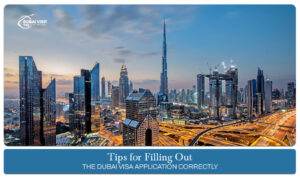 Dubai visa application | How to fill Dubai visa form blog banner by the dubai visit visa