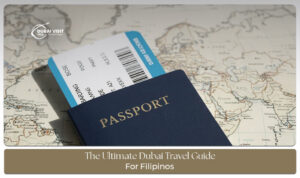 Filipino travelers exploring Dubai city view