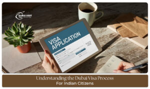 Indian traveler applying Dubai visa