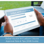 Sri Lankan traveler applying for a Dubai tourist visa online