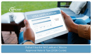 Sri Lankan traveler applying for a Dubai tourist visa online