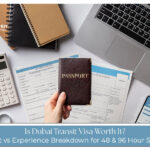 Traveler passing through Dubai Airport while considering the benefits of a Dubai transit visa.