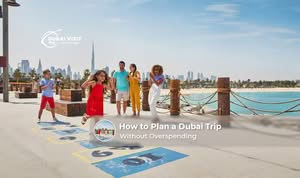 Traveller planning a cost-effective Dubai holiday with itinerary and budget notes