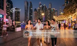 Explore Dubai's exciting entertainment venues, nightlife, theme parks, and adventure activities for young travellers.