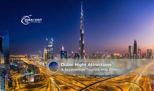 Experience Dubai's best night attractions with dazzling skylines, illuminated landmarks, and vibrant evening entertainment.