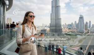 Long layover in Dubai with time to explore city attractions.