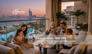 Luxury family hotel in Dubai with pools, kids’ activities, and beach access.
