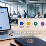 Dubai visa application timeline and key processing stages.