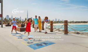 Dubai walking tour guide for exploring the city's popular attractions.